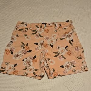 Floral Peach Shorts